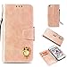 Produktbild Iphone 6 Plus Hülle, Iphone 6 Plus Schutzhülle, Iphone 6 Plus cover,Alfort Lederhülle PU Leder Hülle Flip Cover Wallet Case für Iphone 6 Plus Smartphone Tasche Handytasche (Roségold)