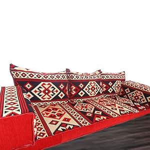 Amazon.de: Handgefertigte Boden-Sofa-Set, arabische Majlis, arabische
