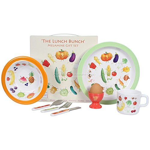7 Piece Children's Melamine Gift Set - LUNCH BUNCH
