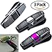 Produktbild Sunglass Visor Clip Halter für Auto Doppelenden Brillen Clip Aufhänger Mount 180 ° Rotational Car Brillenhalter mit Ticket Card Clip (3 Pack)