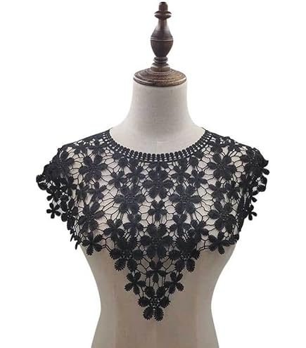 GIVBRO Spitzenkragen Für Damen - Verzierter Fake Kragen Zum Aufnähen Für Blusen, Kleider & Pullover