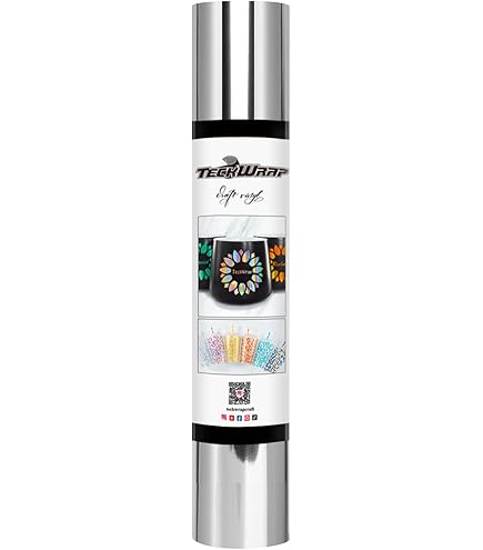 Rouleau De Ruban De Transfert Transparent TECKWRAP - 30,5 Cm X 3 M, Adhérence Moyenne, Avec Grille Rouge