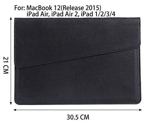 STONG MacBook air MacBook Pro iPad Air2 11.6, 12, 13.3, 15.4 zoll hülle leder tasche sleeve case PU Leather Laptop Case Protective Carrying Hüllen Bag Case Cover Shell - 2