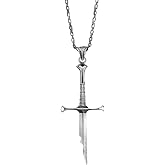 925 Ayar G&uuml;m&uuml;ş Aragon Kılı&ccedil; Kolye Erkek Kolyesi Oksit Kaplama Viking Tarzı Savaş&ccedil;ı Kolye Ucu 55 cm Zincir