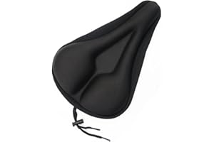 Maveek Gel Bike Seat Cover Extra Soft Saddle Cushion Cycle Saddle Cushion Bicycle Seat Cover for Road Bike and Mountain Bike(Black)
