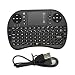 Produktbild Woowo UKB-500-RF Portable 92-Key 2.4GHz Wireless Mini Touchpad Keyboard with Backlit for PC, HTPC, Google TV, WEB, TV, Android TV Box, iPad, PS3, IPTV--Black