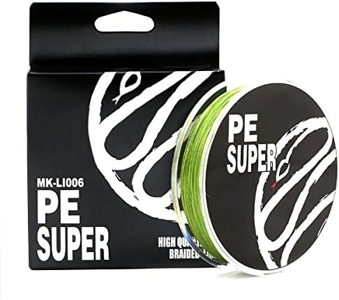 MOOKZZ Braided Fishing Line - Zero Stretch and Abrasion Resistant SuperPower Braided Lines - 2017 New &amp; Improved! - Thinner, Stronger, Smoother &amp; Fade Resistant (RY4B-3-0.1)