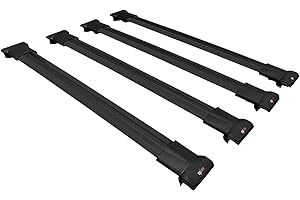 ACPA Compatible avec Peugeot Expert - Traveller 2017-2024 - Barres de toit Fly - Modèle de barres de toit - 4 barres - Noir