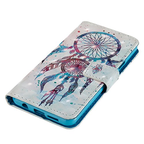 Samsung Galaxy A5 2016 Leder Hülle,Galaxy A510 Book Case,TOYYM Folio PU Leder Wallet Tasche Case mit Standfunktion Karteneinschub und Magnetverschluß,Notebook Flip Cover Brieftasche Handytasche Innere Bumper Back Case Etui Hüllen für Samsung Galaxy A5 2016/A510,Dreamcatcher - 3