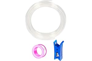 HAXIHA 10 Metri Tubo Pneumatico per Aria Compressa Chiaro,10mm Diametro Esterno 6.5mm 32.8ft Diametro Interno,Attacco Rapido Tubo Aria, Adatto Per il di vari Utensili Pneumatici