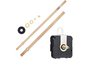 BYNYXI Uhrwerk Zeiger, Hoch Drehmoment Lange Welle Uhrwerk Bewegung DIY Wanduhr Ersatzteile Bewegungs Mechanismus Clock Metallpendel Quarzuhr leises Uhrwerk für 8 mm Dicke Uhrtafel Reparatursatz