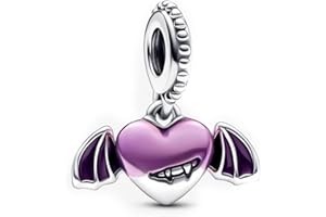 MITSOKU Charms Dessin Animé Souris Monoculaire Homme Golden Conque Film Personnage Coeur 925 Bracelet en Argent Sterling et Collier Pendentif Perles Bijoux Cadeaux pour les Femmes