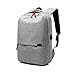 Produktbild Valleycomfy Laptop Rucksack Damen/Herren (Passen 15.6" Laptop) Leinwand Tasche Mit USB Lade-Schnittstelle Für Freizeit/Business/Travel Umhängetaschen (Grauen)