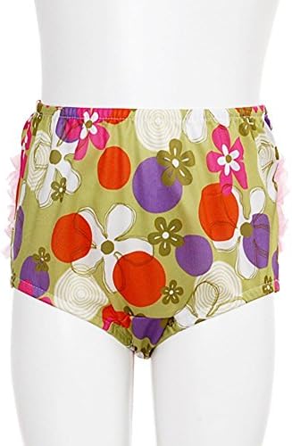 Little Zazzy Green Bloomers Size 24M Retro Flower Print Baby Girl