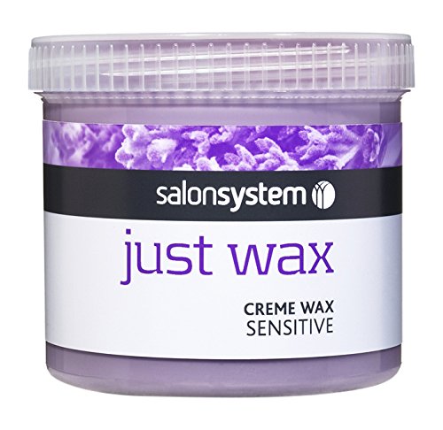 Salon System Just Wax Sensitive Cream Wax with Aloe Vera and Organic Lavender 450g, 3 Pack