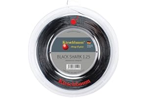 Kirschbaum Black Shark 200M Schwarz Tennis Bobine Cordage 200M Monofilament Noir