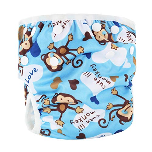 Preisvergleich Produktbild Hermosairis Waschbar Baby Unisex Einstellbare Schwimmwindel Pool Hose Wasserdicht Wiederverwendbare Baby Training Schwimmen Windel Badeanzug