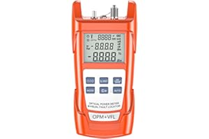 LIAYTRSS Testeur Optique tout-en-un, Photomètre Fibre Optique FTTH -70 dBm à +10 dBm avec fonction 15mW Localisateur Visuel de Défauts
