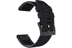 INF Bransoletka kompatybilna z Garmin Fenix 7X 26 mm, silikonowa bransoletka zatrzaskowa, pasek do zegarka z szybkim zapięciem