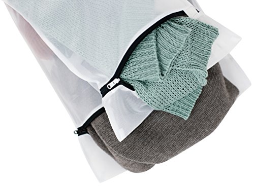 Grimodo | 5 XXL Wäschenetze – Extra groß – Kleidernetze mit Reißverschluß – feinmaschig und faserschonend - 4