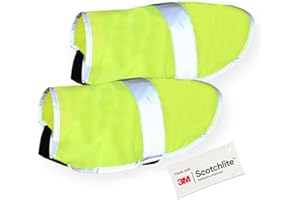 Salzmann Reflective Dog Coat - High Visibility Jacket with adjustable straps for dogs Made with 3M Scotchlite - Set of 3