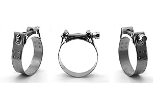 MIKALOR W2 Stainless Steel Hose Clamps/Supra/Exhaust/T Bolt/Marine Clip (4, 47-51mm)