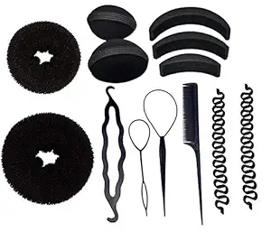BELLA HARARO Accessories Hair Styling Tools Bun Maker Combo Offer Black-Professional-Hair-Styling-Accessories-Combo-13