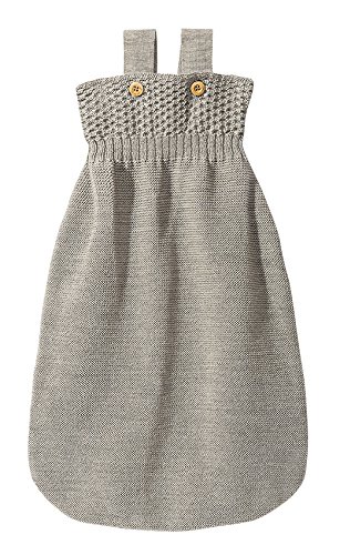 Preisvergleich Produktbild Disana 22010XX - Strick-Schlafsack Wolle grau (65 cm)