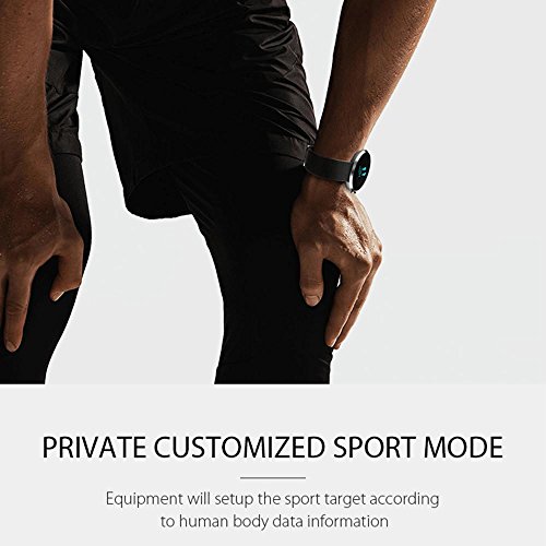 KOBWA Fitness Armband, Bluetooth 4.0 Fitness Tracker mit Pulsmesser, Blutdruckmessgerät, Schrittzähler, Schlafanalyse, Push-Message, IP67 Wasserdicht Ultra Dünne Aktivitätstracker für Android und IOS - 6