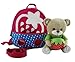 Tinksky® Safety Backpack with Harnesses Strap Great for Baby Walker Reins 3D Animal Doll Toy (Strawberries Bear)