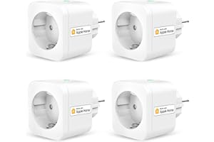 Refoss Smart Steckdose funktioniert mit Apple HomeKit, WLAN Steckdose mit Verbrauchsmessung, Zeitschaltuhr Steckdose mit Fernbedienung, Stromzähler Balkonkraftwerk, mit Alexa, Google, 4 Stück
