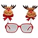 Produktbild LoveLeiter MäDchen Weihnachten Brillengestell Niedlich Kinder Erwachsene Ornamente Decor Abend Party Spielzeug Weihnachtsdeko Dekoration Geschenk Dekorationen Girls Geburtstags HeißE(E,Freie Größe)
