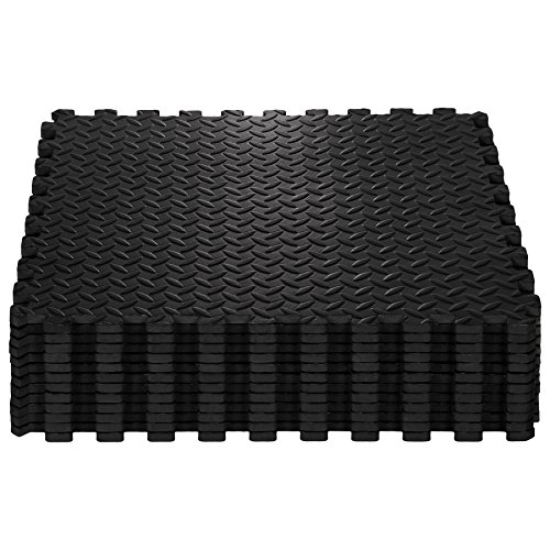 TecTake 12 x Bodenschutz Matte Schutzmatten Set Fitness Unterlegmatte EVA-Schaum | Maße pro Matte: ca. 63×63 cm - 7