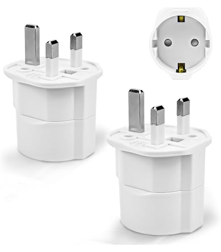 MMOBIEL UK Reiseadapter – Wandelt 2-polige In 3-polige Stecker Um (bis 3000W)