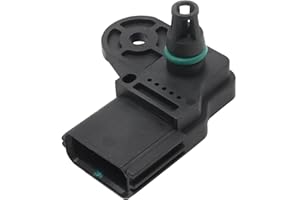 Hoypeyfiy 6C119F479AB Manifold Air Pressure Sensor, Black MAP Sensor Replacement for Fiat Ducato Replacement for Peugeot Boxer Replacement for Citroen Relay Jumper 2006-UP 9660603480
