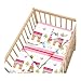 Ready Steady Bed Children's Cot Size Paris Print Duvet Cover & Bumper Set. Size: 100cm x 120cm