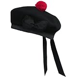 Wool Balmoral Bonnet Hat Scottish Piper 