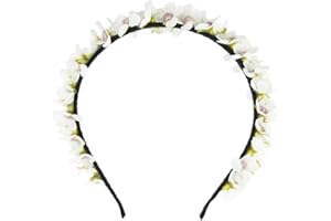 TRACHTENLAND Blumen Haarreif Elfe - Weiß - Kopfschmuck Haarschmuck Hochzeit Oktoberfest Dirndl Blumenmädchen Kirchweih