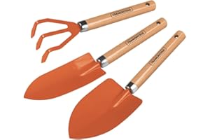 Tramontina 3-Piece Garden Tool Set (Metal-Wood)