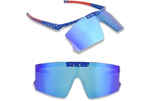 Auptiz Sunglasses,Unisex Sport-Sonnenbrille für Damen und Herren,Outdoor Sports Glasses,UV400 Protection,Adjustable 90° cycling goggles for Outside Hiking Running Fishing Riding