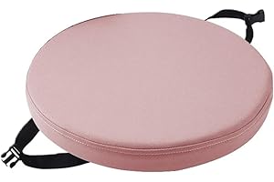 uyeoco Cuscini Rotondi per Sedie Cucina, Cuscini Sedia rotondi esterno 40x40/45x45/30x30/35x35/50x50cm per Sedie da Pranzo,Giardino, Cucina, Ufficio, Soggiorno(Rosa,40x40x3cm)