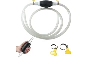 ‎GIVUAIME Multifunktions Flüssigkeitssauger, Neuest Benzinpumpe Für Kanister, Handpumpe Mit Metallklammer Und Schlauch, Hand Siphonpumpe Für Benzin Öl Kraftstoff Flüssigkeit Benzin Diesel Wasser Aquarium (1M)