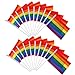 Produktbild 20 Packung Homosexuell Gay Pride Regenbogen Flagge Lesben Frieden LGBT Regenbogen Flagge Banner für Stolz Festival Karneval