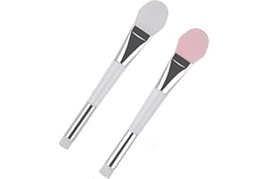 TingDongWei 2 Pièces Pinceau Masque Visage, Brosse de Masque en Silicone, Brosse D'Applicateur de Masque pour L'application Visage Yeux Crème ou DIY