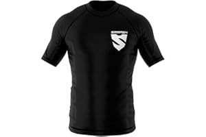 SMMASH Rashguard Homme Manche Courte Tee Shirt de Compression Shirt MMA UFC Running Sport Boxe MMA RDX Kickboxing Krav Maga