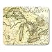 Produktbild HOTNING Gaming Mauspad Early Map of The Great Lakes Printed in Bordeaux France 11.8"x 9.8" Decor Office Nonslip Rubber Backing Mousepad Mouse Mat