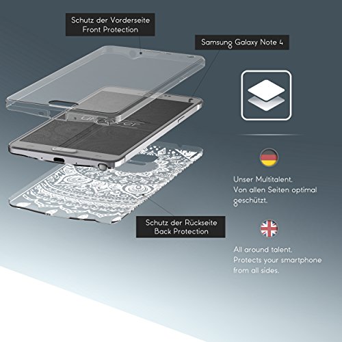 Urcover Funda Galaxy Note 4 Edici n 360 Grados Mandala Flexible Samsung Galaxy Note 4 Protecci n Completa Delgada Antichoque Antigolpes Anticaidas Transparente en Azul reviews Urcover Funda Galaxy Note 4 Edici n 360 Grados Mandala Flexible Samsung Galaxy Note 4 Protecci n Completa Delgada Antichoque Antigolpes Anticaidas Transparente en Azul