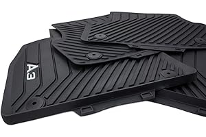 Audi novità. Tappetini in Gomma Originali A3 S3 RS3 8 V 3 Porte Cabriolet tappetini Auto in Gomma S-Line Ogni Stagione, 4 Pezzi, per Tuning, Nero