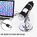 Produktbild 0-1600X USB Digitales Elektronisches Mikroskop mit Ständer, 8 LED 2 MP Mini Videokamera Endoskop Lupe, kompatibel mit Windows 7/8/10 Mac Linux Android