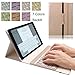 Price comparison product image KVAGO iPad Pro 9.7 Keyboard Case,7 Colors Backlight Detachable Keyboard Folio Case Slim Thin Stylish Luxury Wireless Bluetooth Keyboard Triple Folding PU Leather Flip Case Smart Cover for Apple iPad Pro 9.7 inch Tablet 2016 Released (Champagne Gold)